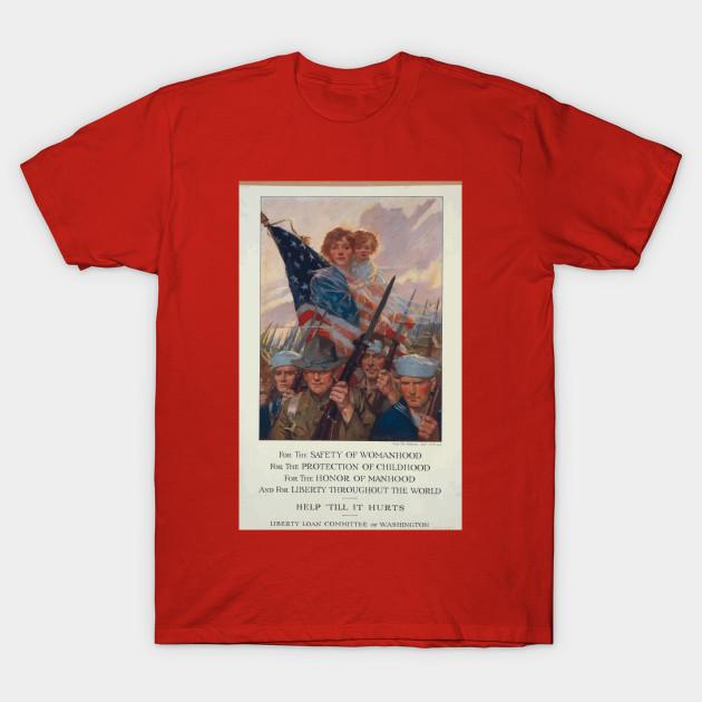 

Unisex Fashion TShirt Wwi Propaganda Poster 0554 For The Safety Of Woman Print TShirt Plus Size S-5XL T-Shirt 100%Cotton Tops O Neck Short Sleeve Tees L червоний