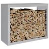 VidaXL Portant de bois de chauffage 100x40x80 cm acier galvanisé, magasin de bûches, porte-bûches de cheminée, support de 850980