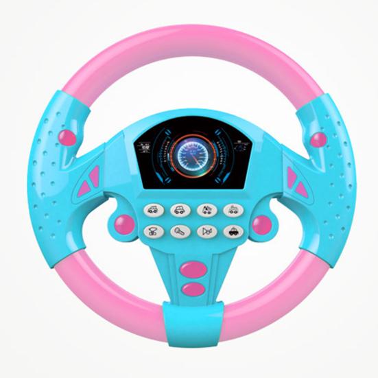 Simulation Steering Wheel Rhythm Training Hand-on Ability Interactive Toys Body Movements Development Steering Wheel Toy for Kids