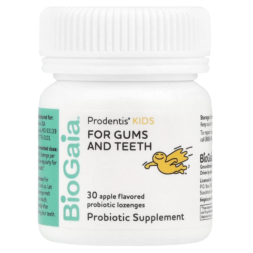 BioGaia Prodentis Children's Probiotic Chewable Tablets, Apple Flavor, 30 Count