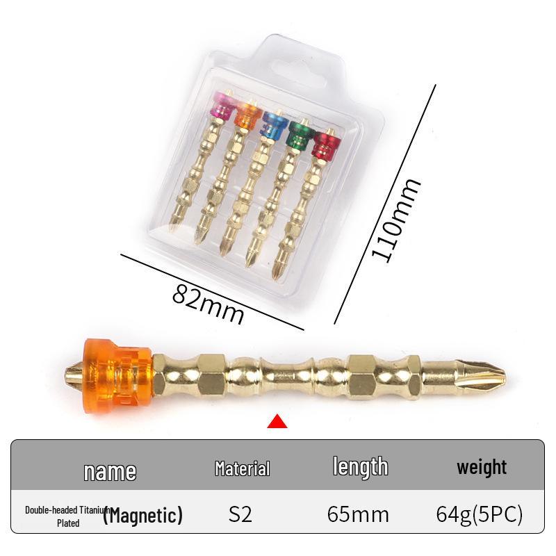 Precision Magnetic Dual-Head Screwdriver with Cross Positioning