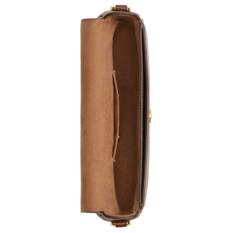 Coach Hailey 20 Metal Accessories Logo Design Leather Shoulder Crossbody Bag Small Women Bags Brown CBJ14-IMXHE