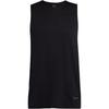 U Prly Slvls T Solid Color Round Neck Loose Sports Vest Unisex Black Men's HK4514