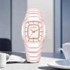 LIGE Fashionable Women's Square Multi-Function Waterproof Quartz Calendar Watch