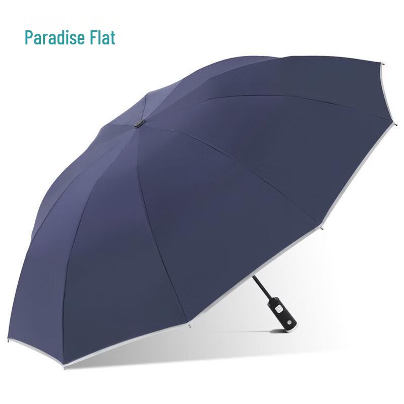 Tingtang 31140E Extra-Large Automatic Reverse Umbrella with Flashlight