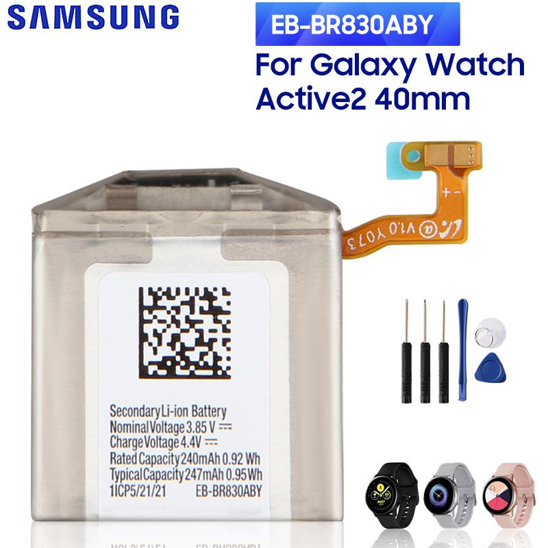 

Original Replacement Battery EB-BR830ABY For Samsung Galaxy Watch Active2 40mm SM-R835 SM-R830 Watch3 41mm SM-R850 R855 247mAh