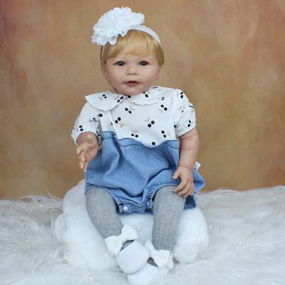 BZDOLL 55 CM 3D-Ζωγραφισμένο Δέρμα Μαλακή Σιλικόνη Reborn Κούκλα Μωρό Παιχνίδι Για Κορίτσι Ρεαλιστική 22 Ιντσών Πριγκίπισσα Λίζα Μπέμπε Ντύσιμο Παιχνίδι Σπίτι Δώρο