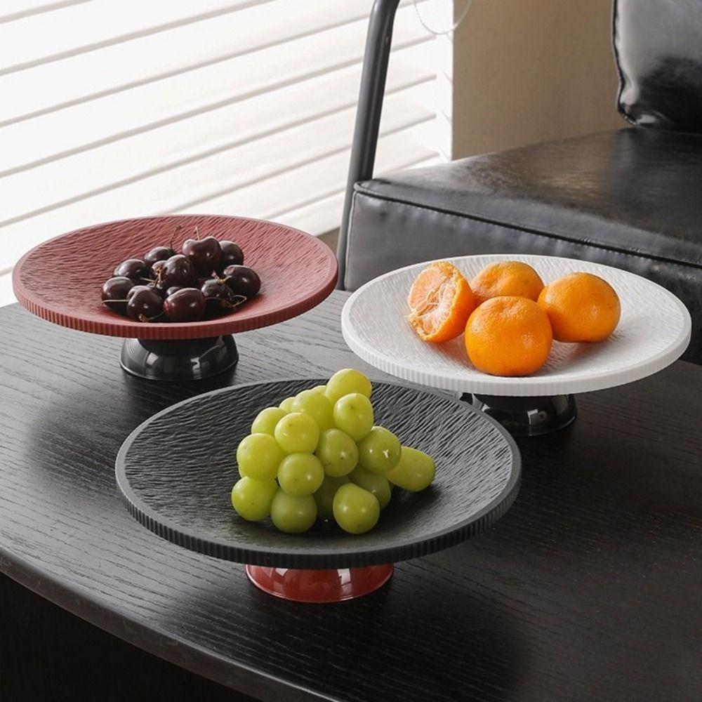 Draining High-legged Fruit Plate Large Capacity Candy Plates Dried Fruit Plate  for Kitchen