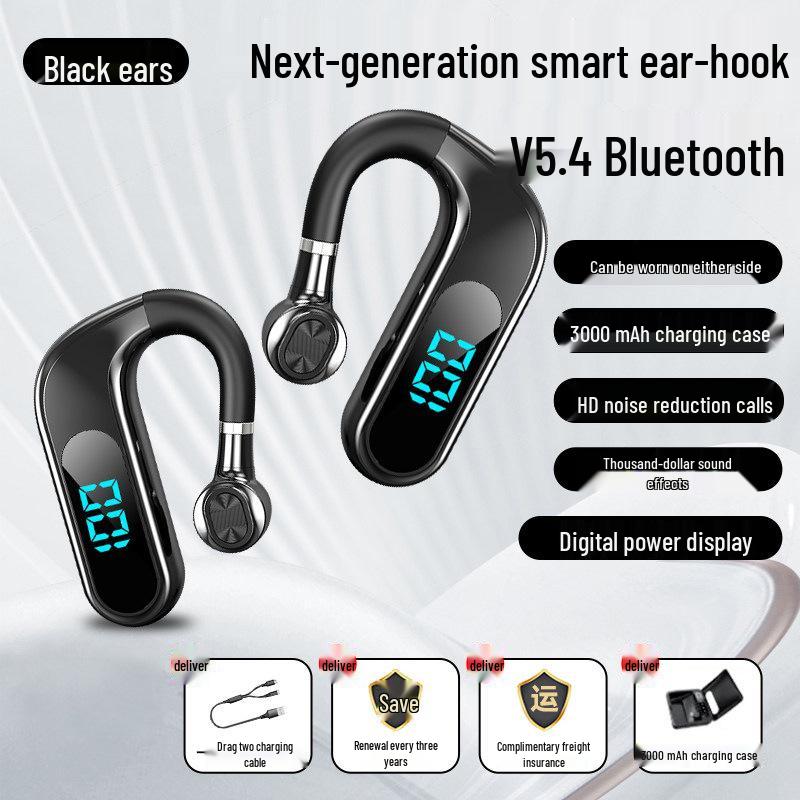 Wireless Single Ear Bluetooth Earphone with Long Battery Life for Drivers and Riders