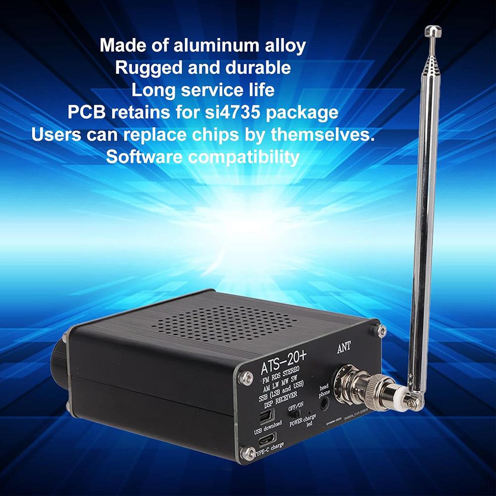 ATS-20+ Plus ATS20 V2 SI4732 Radio Receiver High-quality Full-band Radio Receiver For DSP Receiver FM AM SSB