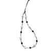 Ins Style White Turquoise Star Beaded Phone Chain Color-Block Niche Personality Phone Lanyard CCD Camera Chain Beautiful Girl