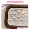 30Pcs Ribbon Bow Nail Art Charms 3D Nail Decoration Macaron Color Manicure Accessories Resin Material Diy