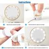 45mm USB Hollywood Makeup Mirror LED Bulb - Three-Color Fill Light, No-Drill Vanity Front Light