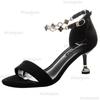 Fashion 5CM High Heeled Sandals Women 2025 Summer Footwear Metal Decor Ankle Strap Women's Sandals Fashion Size34 40 Zapatos De Mujer