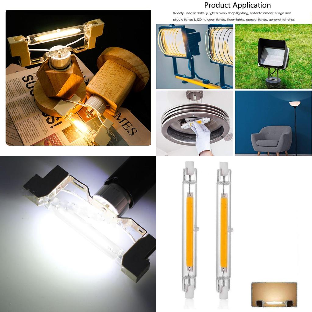 R7s Led Glass Lamp Waterproof White Light For Residential And Spaces