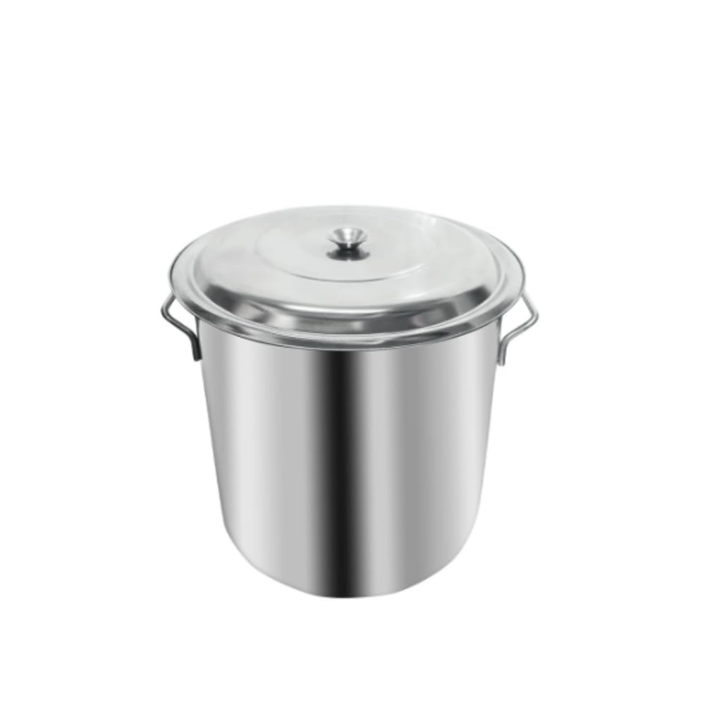 

iimono117 Commercial Stainless Steel Stockpot with Perfect for Community Large Bulk and Laundry Lid, Restaurants, Events, Stews, Associations,