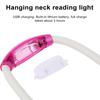 Hanging Neck Reading Light Neck Light Hands Free Flexible Lightweight Comfortable Wear Rechargeable 3 Modes Reading Lights Repairing Knitting
