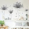 39.3'' x 32.6'' Huge Flower Petal Wall Decals Living Room Floral Wall Stickers Removable Peel and Stick Waterproof Wall Art Decor Stickers for