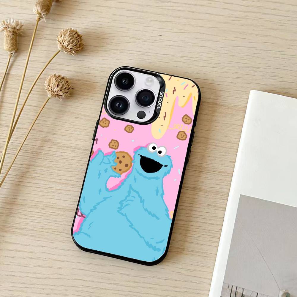 C-Cookie-M-Monster-R Funny Phone Case Color Silver Shell For IPhone 17 16 15 14 13 12 11 Pro Max Plus