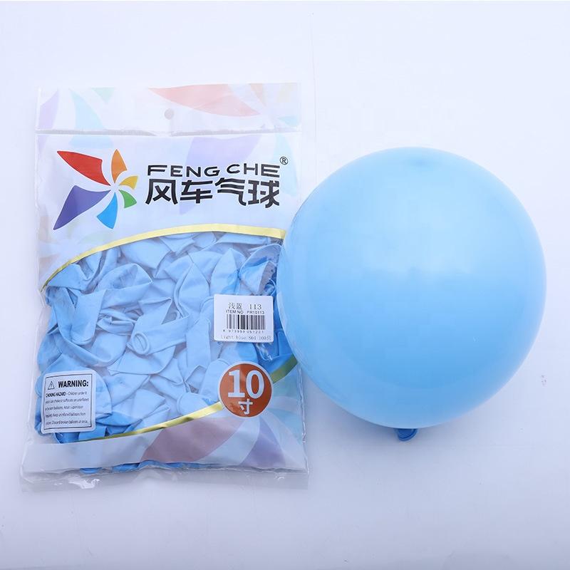 100 Stück Beutel 10 Zoll Professioneller Ballon Happy Birthday Rund Matt Verschiedene Farben Regenbogen Latexballon Packung mit 100