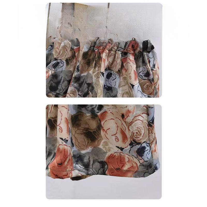 Girls' Summer Two-Piece Set New Fashionable Floral Dress For Children Short-Sleeved Shorts Outfit For Girls
