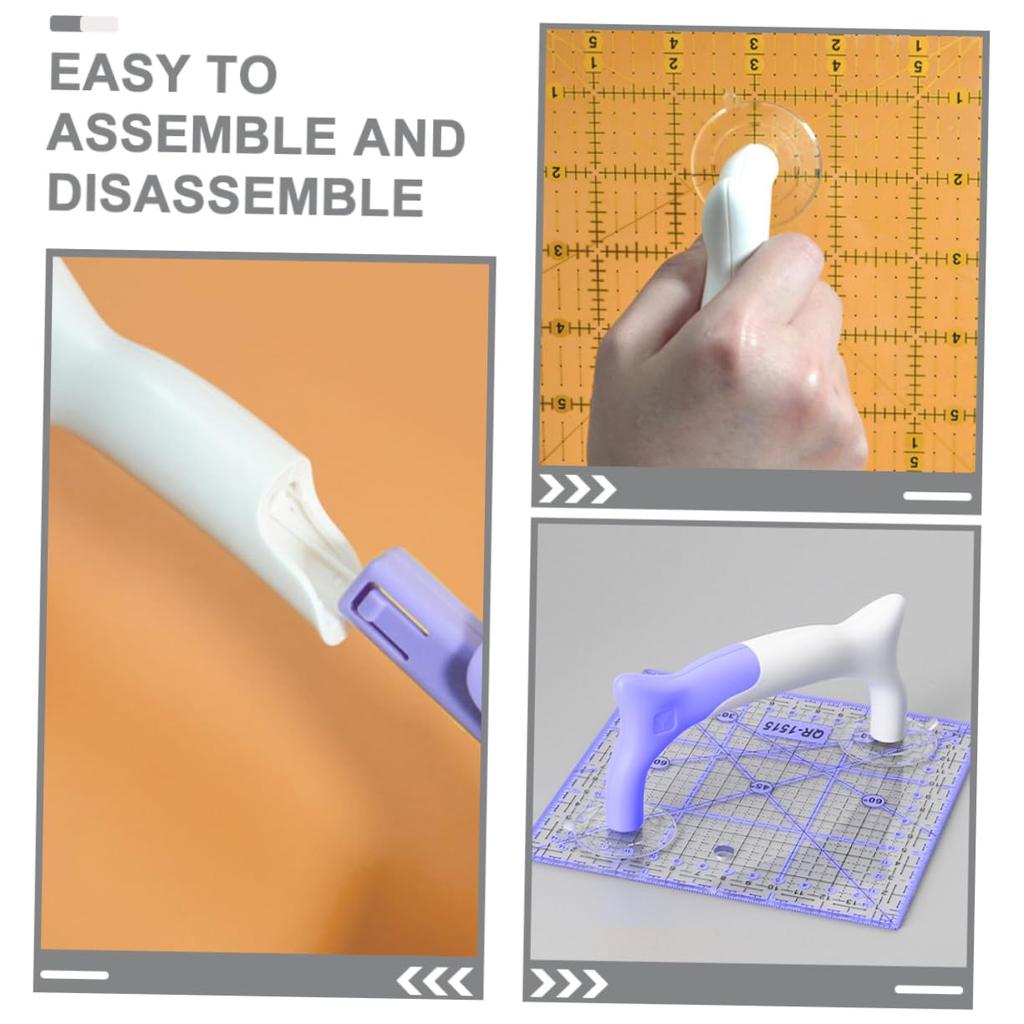 Suction Cup Ruler Handle Sewing Ruler Handle Quilting Ruler Tool Quilting Ruler Grip Sewing Ruler Gripper Quilting Ruler Fixator Suction Handle for