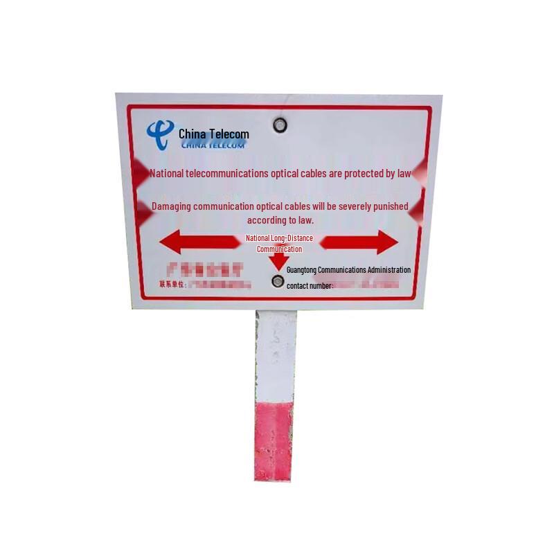 Stainless Steel Enamel Warning Sign