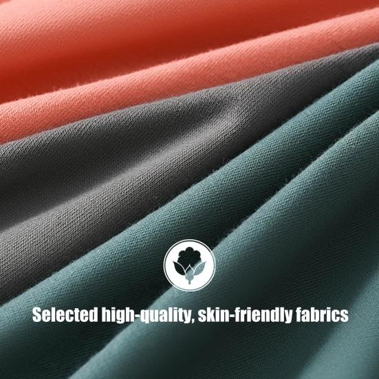 Men Boxer Underwear Elastic Mid-Waist Design U-Convex Shorts Briefs Letter Print U-Convex Panties Daily Wear