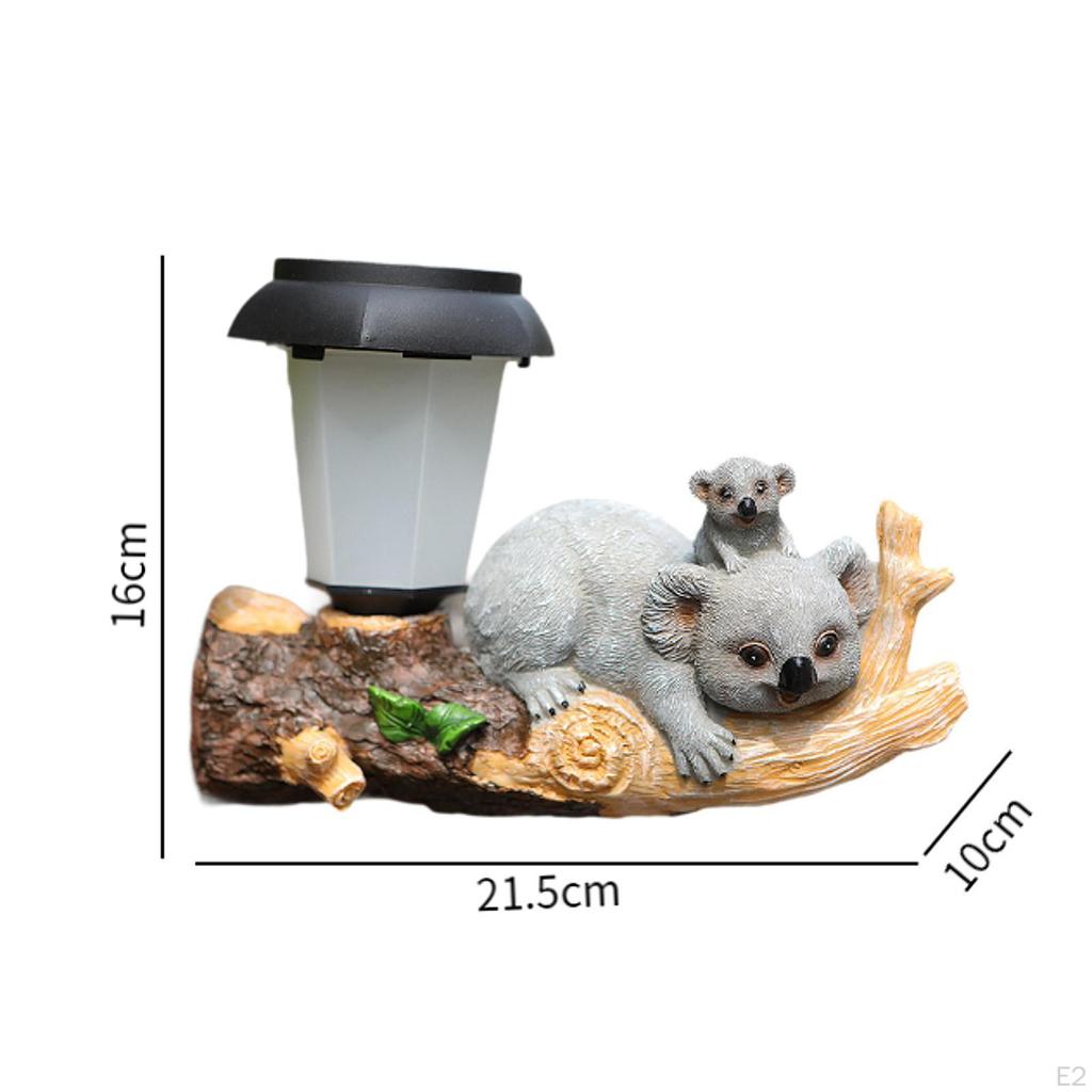Solar Garten Statue Tier Skulptur Outdoor Figurine Licht Hof Ornament für Hinterhof Terrasse