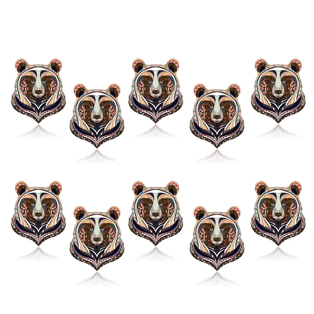 10 Pieces Heat Transfer Patterns Iron-on T-Shirt Printing Decorative Stickers Sheets Fabric Making Sewing Supplies