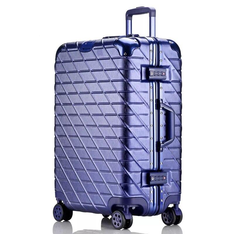 Equipaje rodante de aluminio Maleta resistente a los arañazos Maleta Maleta  giratoria con ruedas Trolley Case comprar a buen precio — entrega gratuita,  reseñas reales con fotos — Joom