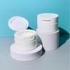 80/100g Wide Mouth Flip Can Mouth Flip Cover Included Spoon Tooth Powder Bottle Makeup Remover Cream Jar Cotton Pad Container