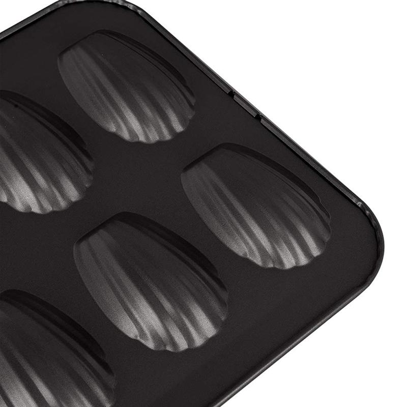 2 упаковки, 12 чашок, антипригарна сковорода Мадлен з масляною щіточкою, надміцні форми Мадлен у формі раковини, міні-форма для випікання тортів/форма для випічки