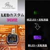 Inverted LCD X Pink LED Model Custom LED Custom A158WA-1JH Base, (CASIO Base) Watch
