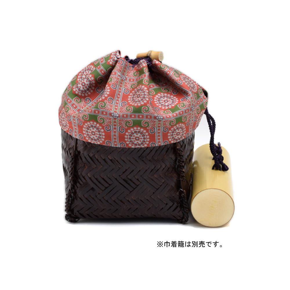 Tea Ceremony Set for Outdoor Use Whisk Case with Folding Tea Utensils 3-Piece (Bamboo Whisk, Lid, Scoop)