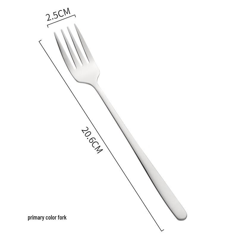 304 Stainless Steel Korean Style Dinner Forks (9-Pack)