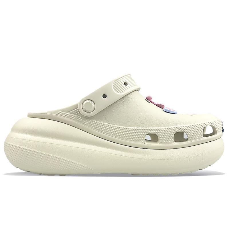 Crocs Crush Clog BNK The World's Best Loved Bones Listening Kitten Hat Puppy Cute Gift Box Hole Shoes for Men and Women White