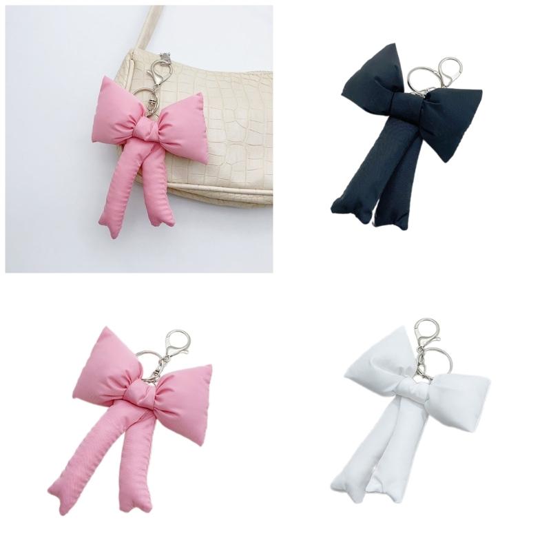 Cute Bowknot Keychain Bag Pendant Adorable Bowknot Keychain Bag Hanger for Collectors and Keychain Enthusiasts