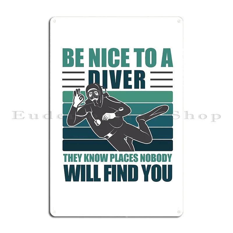 

Deep Sea Diving For Scuba Diver Metal Plaque Club Create Character Party Living Room Tin Sign Poster 20x30cm（7.8x11.8inch）