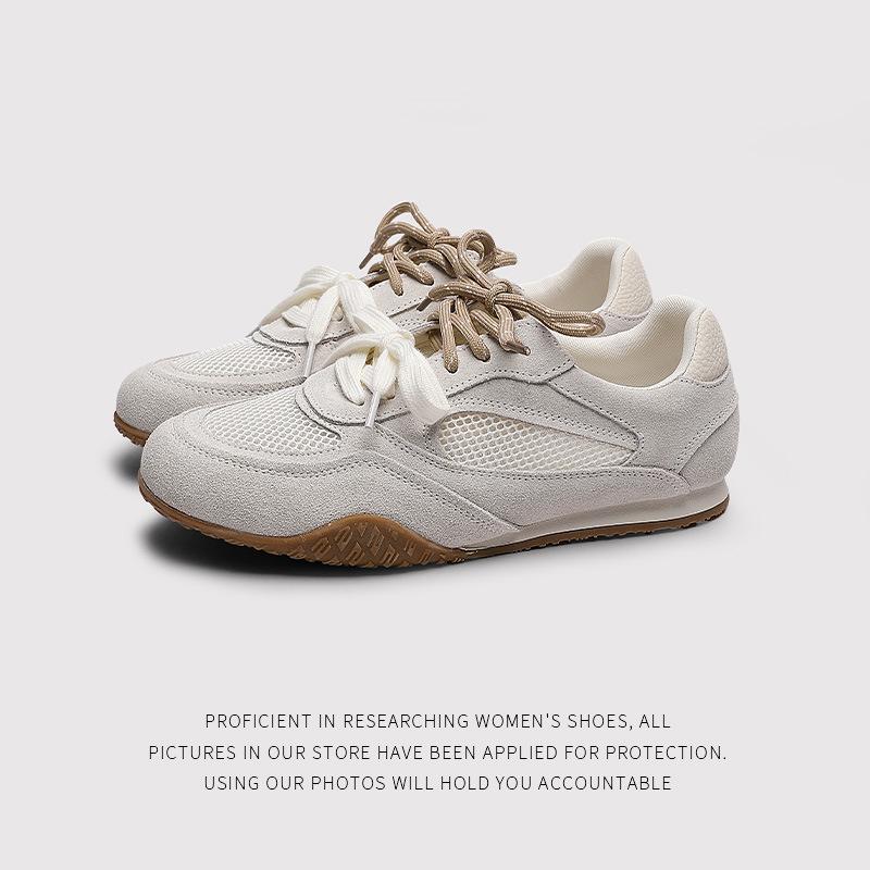 Thin German Training Shoes Women'S New Spring And Summer Mesh Flat White Shoes Casual Sports Women'S Shoes Forrest Gump Shoes 26