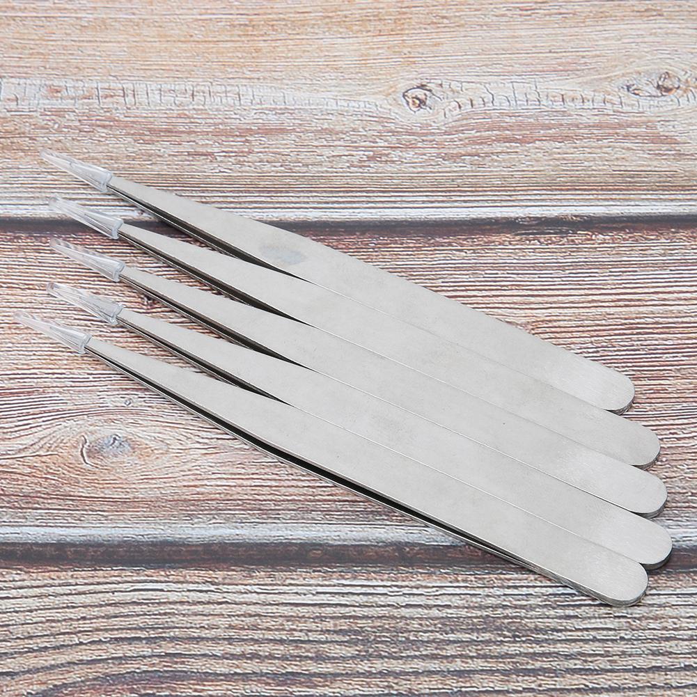 5 Stück/Set Legierter Stahl Antimagnetisch Hochpräzise Pinzetten Uhrenreparaturwerkzeug
