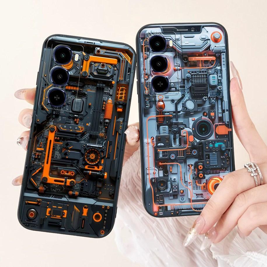 For Itel City 100 Case Luxury Sunset Marble Painted Soft Liquid Silicone Shockproof Cover For Itel City 100 2025 City100 4G Capa