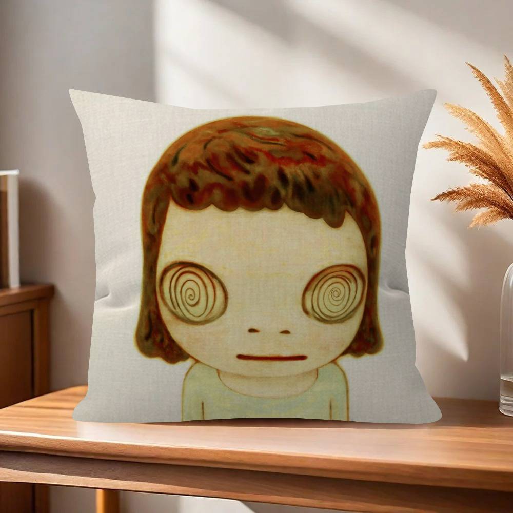 Art YYoshitomos cool Nara pillow cover sofa cushion cover home room decoration children gift
