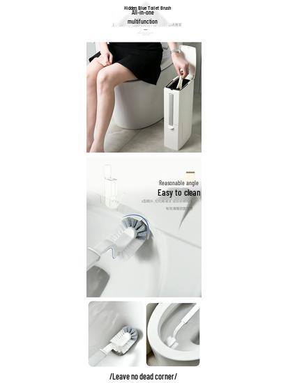 Japanese-Style Bathroom Trash Can & Toilet Brush Set: Compact, Narrow Design with Lid.