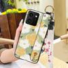 Lanyard Flower Phone Case For Nokia HMD Skyline Kickstand Back Cover Ring Fashion Design Wrist Strap Waterproof Silicone