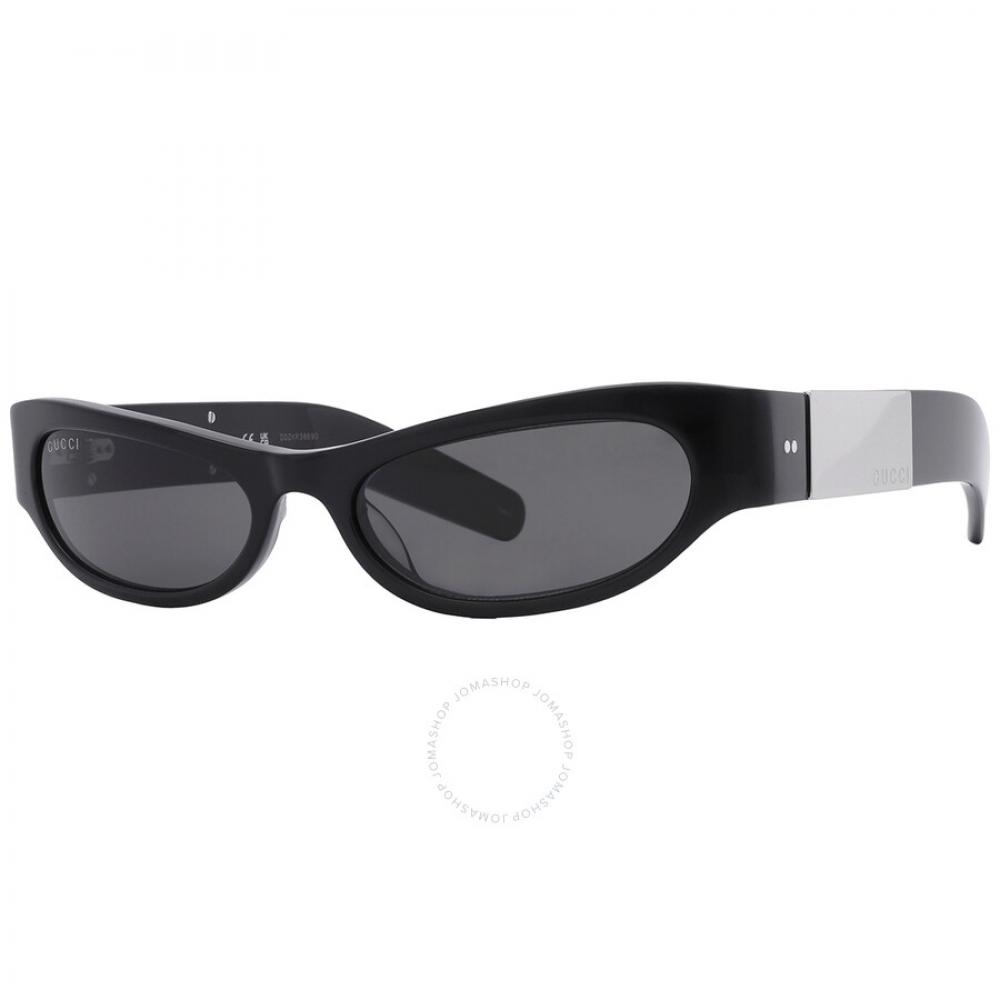 Gucci Dark Grey Rectangular Ladies Sunglasses Gg1635s 003 53