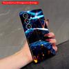 2DFlat Samsung Phone Case Neon Geometric Glow Phone Case Applicable To Galaxy S22 S23 S24 S25ULTRA S26 A12 A13 A14 A15 A16
