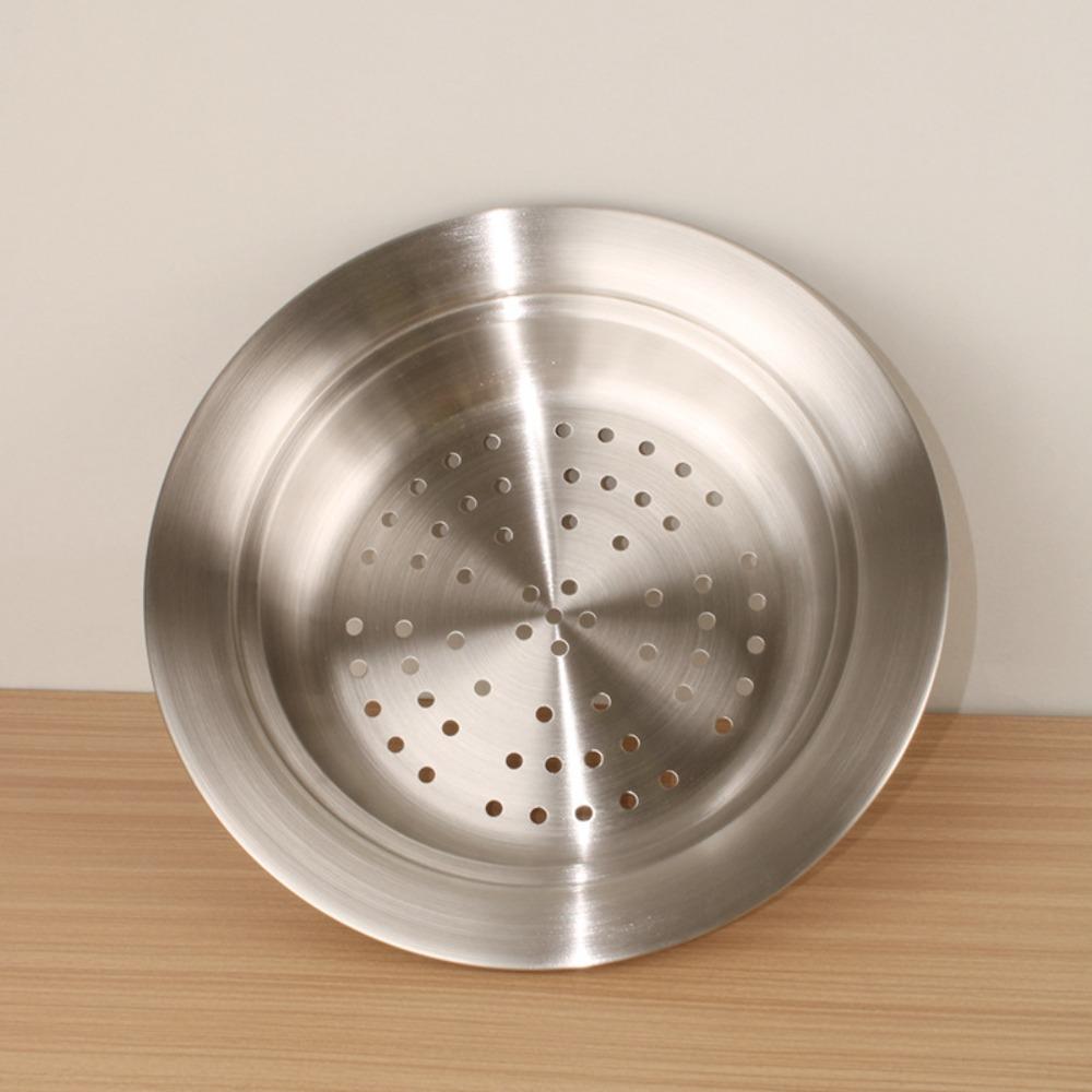 Deepened Flying Disc Steamer Rust-proof Steaming Plate Unique Steaming Rack  Egg Custard