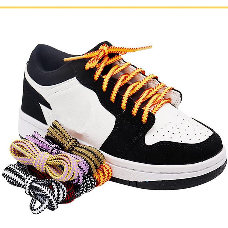 1Pair Double Color Flat Shoelaces 6mm Wide Sneakers Casual Shoe Laces Tennis Rope Shoelace Shoes Accessories 100/120/140/160CM