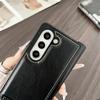 Shockproof Hinge Protective Bracket Phone Case for Samsung Galaxy Z Fold 6 5 4 3 Fold6 Fold5 Fold4 Fold3 5G PU Leather Cover